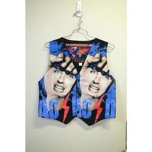 90's Turbo Gadget AC DC All Over Print Vest